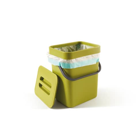 Pattumiera per rifiuti organici Perfetto capienza 5 L ''GINO'' muschio 29100